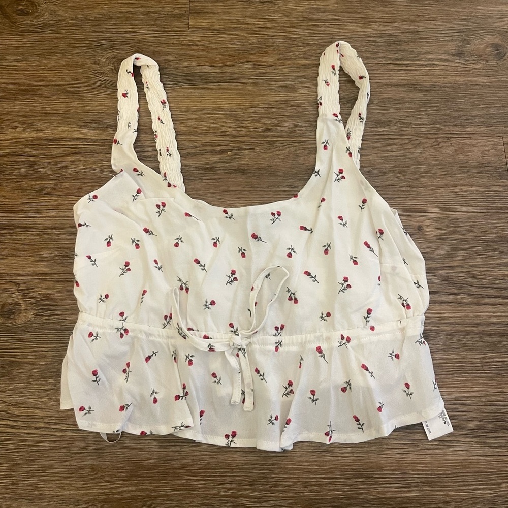 Forever 21 Rose Crop Top
